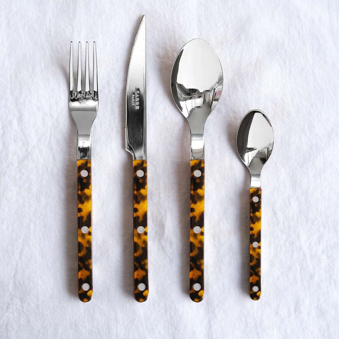 Buy Sabre Paris Bistrot Tortoise, 5 Pieces Cutlery Set Faux Buy Sabre Paris Bistrot Tortoise, 5 Pieces Cutlery Set Faux