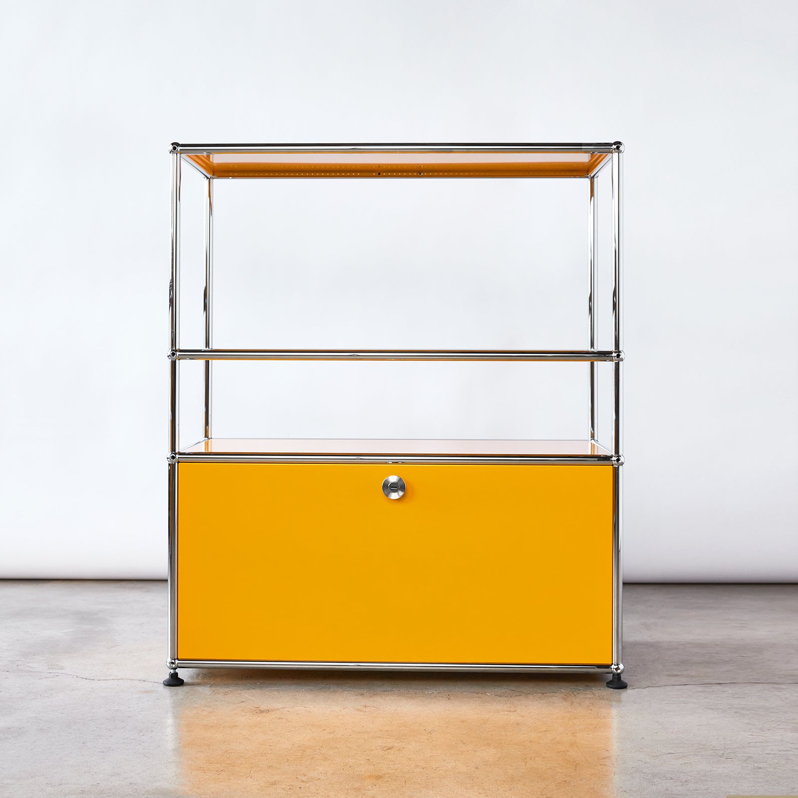 USM Haller Storage Unit in Golden Yellow at Home FortyFour Toronto Canada In Stock Ready to Ship