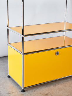 USM Haller Storage Unit in Golden Yellow at Home FortyFour Toronto Canada In Stock Ready to Ship