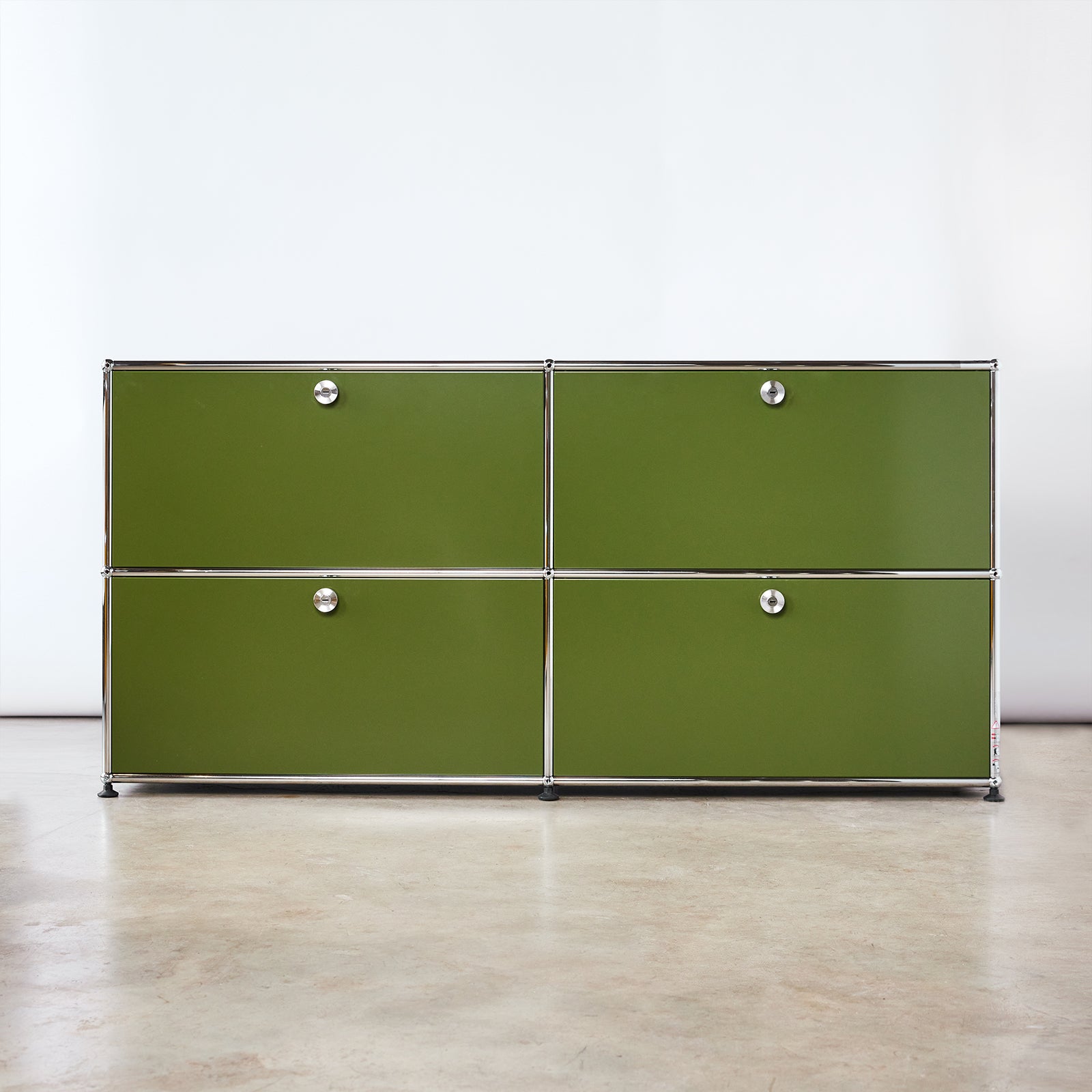 USM Haller Credenza in Olive Green in stock ready to ship at Home FortyFour Toronto Canada