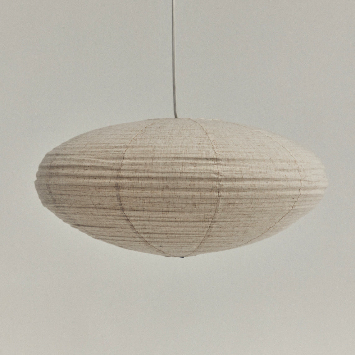 Linen Saucer-Shaped Pendant Lampshade 60cm