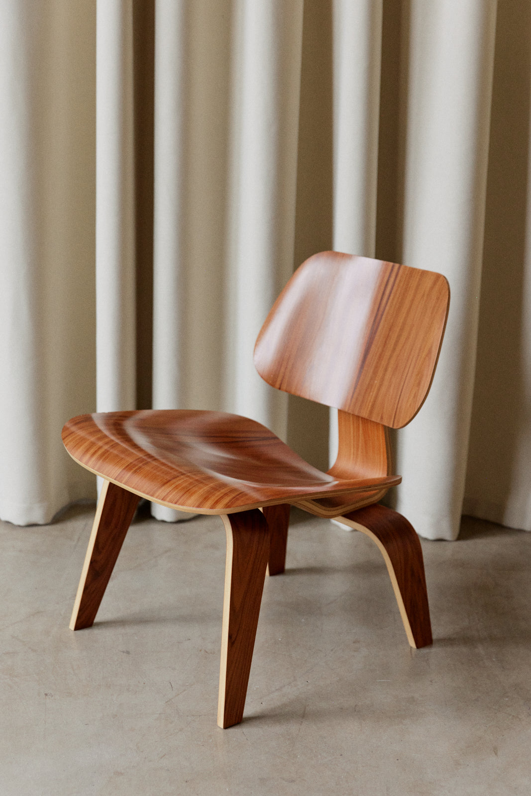 Buy Eames Molded Plywood Lounge Chair Wood Base (LCW) at Home