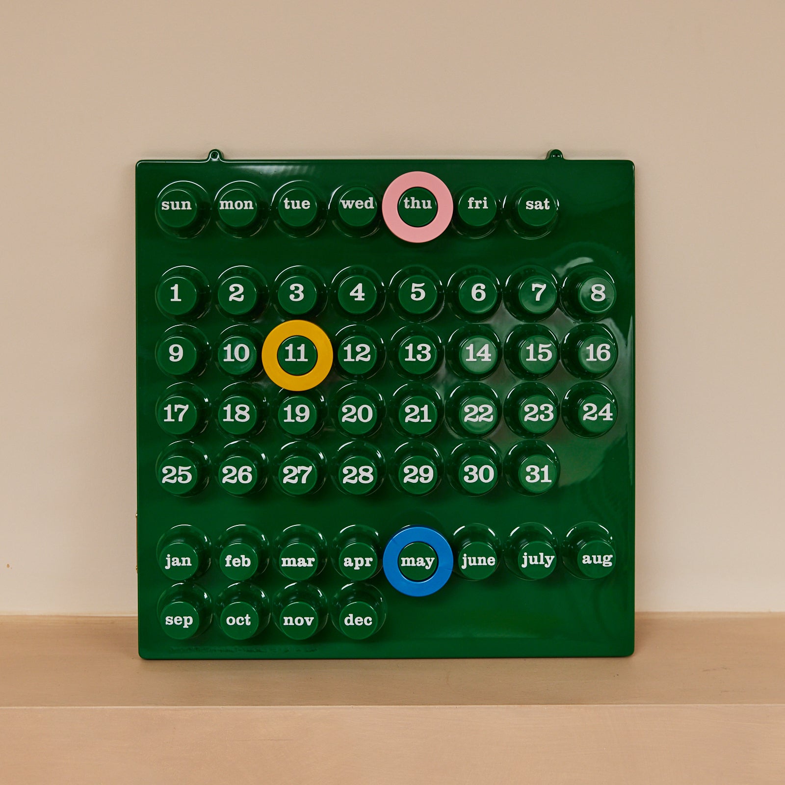 Buy Coloured Rings for Ring-A-Date Perpetual Calendar at Home