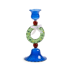 Candle holder merry wreath